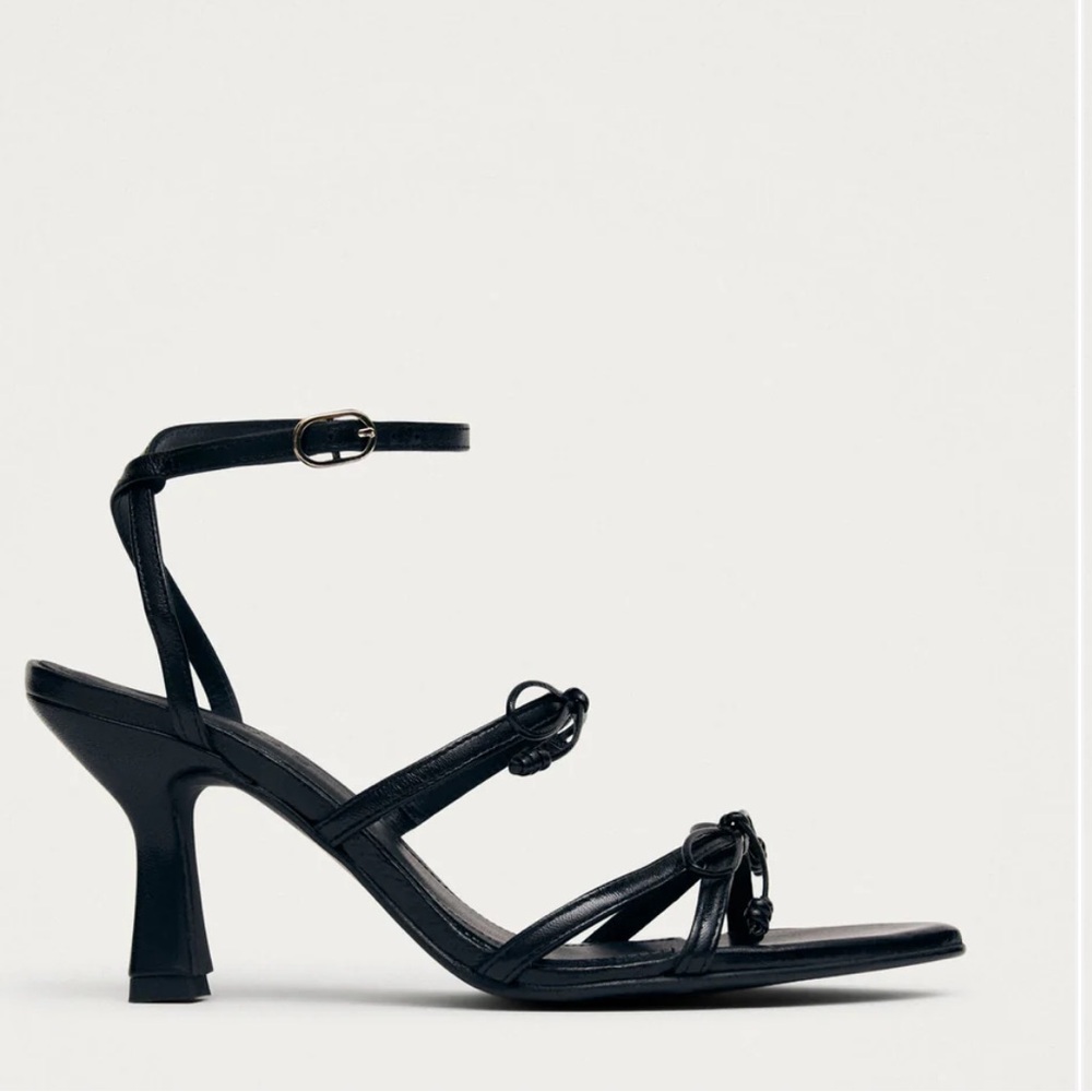 0233 - ALOHAS Black Strappy Heels - Picture 2 of 16